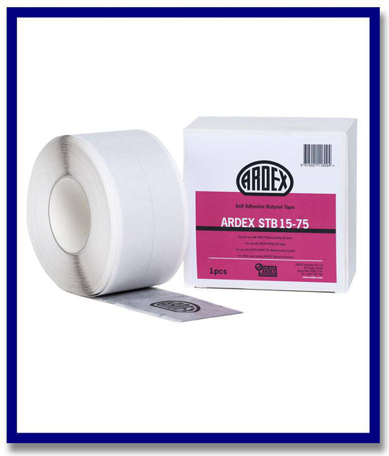 ARDEX STB TAPE - SELF ADHESIVE BUTYNOL TAPE - 15M X 75MM ROLL